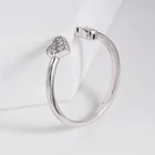 Sterling Ring High Quality Sterling Silver Classic Opening Heart I Love U Ring