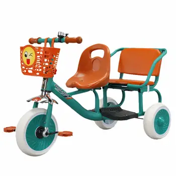 High quality Double children's tricycle twin baby stroller infant male and female 1-3-6 year old child two-seater bicycle