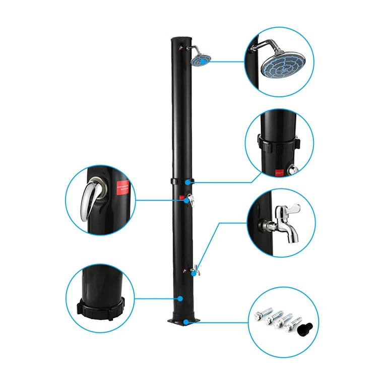 Outdoor Shower Column and Durable Solar Shower