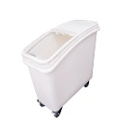 Container Rice Ingredient Bin NSF Certification 21GL 27GL Ingredient Bin Plastic Food Storage Container Rice Flour Bucket Ingredient Bin