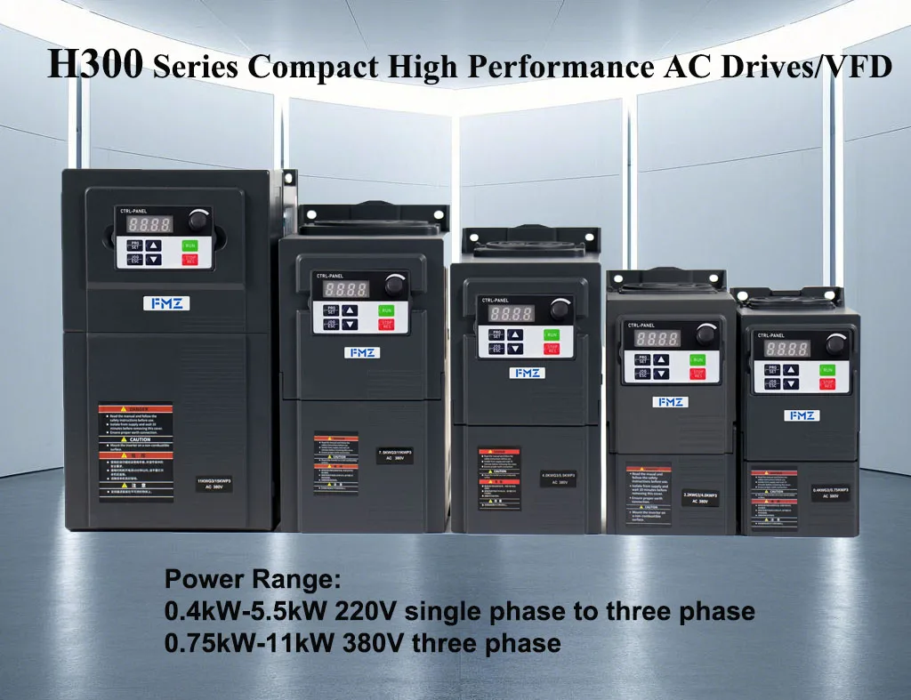 Speed Controllers Regulators, H300-1R5G-S2, 1.5KW, VFD, 220V - detail 2