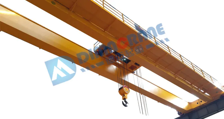 A5 Work Duty QD model european style 30 ton 32 / 10 ton double beam girder bridge electric overhead traveling crane for sale