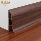 P60-H Plastic Flooring Skirting Board Baseboard PVC Plinth