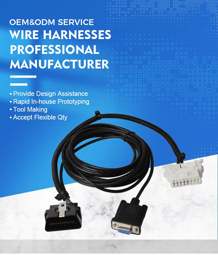 product obdii 16pin male to female y cable with db9p obd2 to db15test cable for vga interface diagnostic diy programming-2