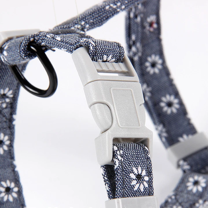 Fully Adjustable Vest Dog Harness with Leash Durable Colorful Nylon Harness Set