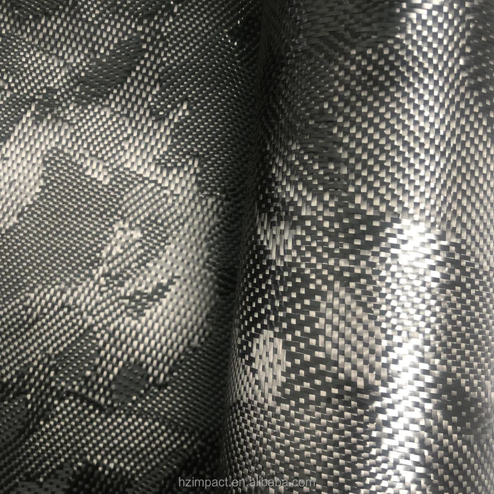 240gsm Black Camouflage Carbon Aramid Hybrid Fiber Fabric Woven Jacquard Roll Pattern 240gsm Black Camouflage Carbon Aramid Hybrid Fiber Fabric Woven Jacquard Roll Pattern