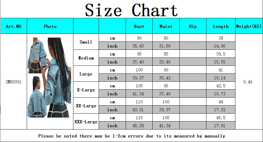 New Fashion Button Casual Solid Coats Women's Denim Cropped Jacket Female Pockets Hole Short Jean Jackets Ladies supplier