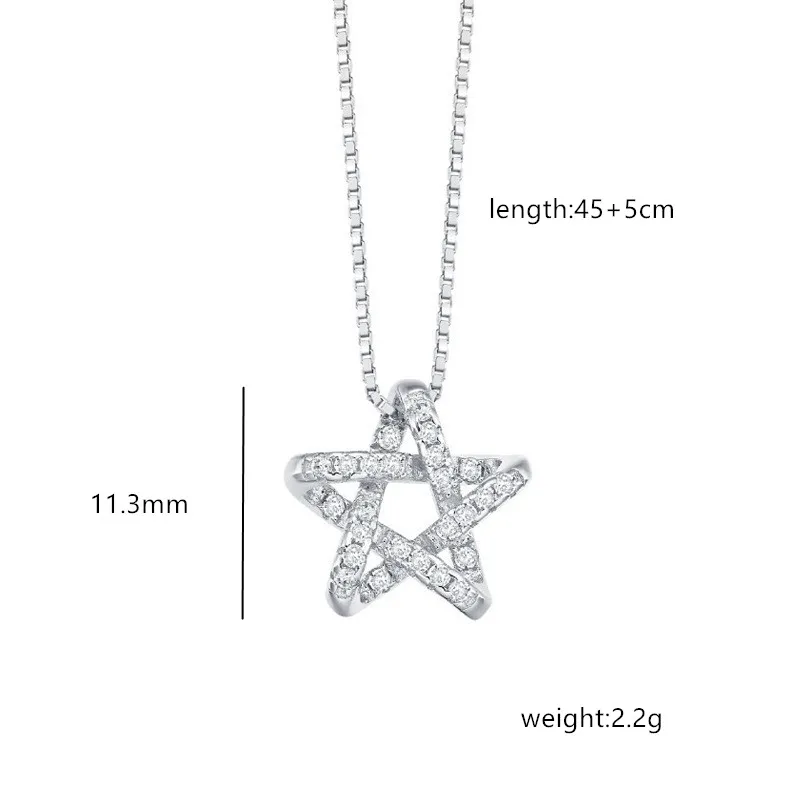 Star of David women's necklace pendants,trendy fashion women 925 sterling silver necklaces jewelry purchasing agent