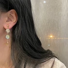 Crystal Earrings Vershal New Arrival 18K Real Gold Plated Crystal Drop Asymmetrical Earrings For Women