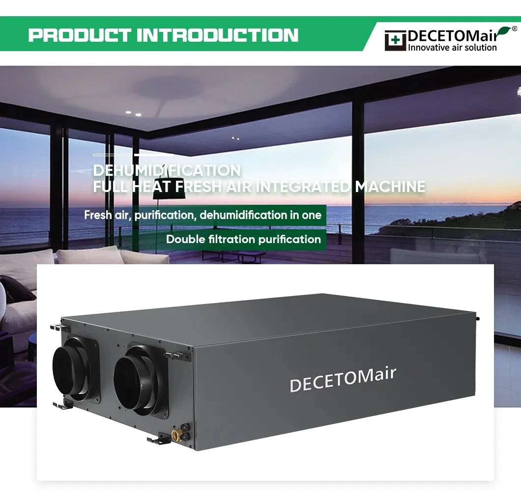 Heat Recovery Ventilation Dehumidifier, Ceiling, HRV, ERV - detail 4