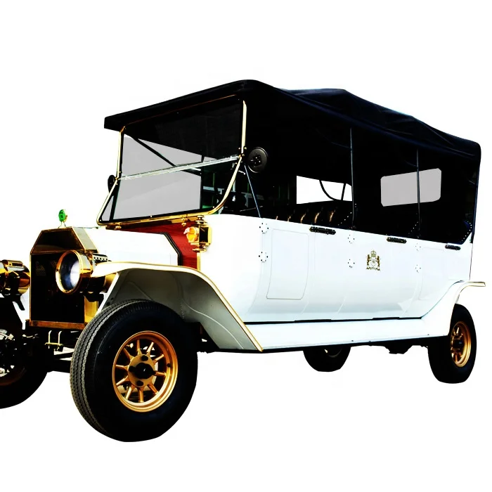 Antique 5kw Electric Classic Club Car Street Legal Vintage Golf Cart and Tourist Sightseeing Bus