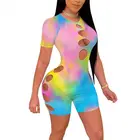 Hole 1 MOEN Best Seller Tie Dye Hole Overall Jumpsuit 1 Piece Jumpsuit Women Clothes 2021 Jumpsuits For Women