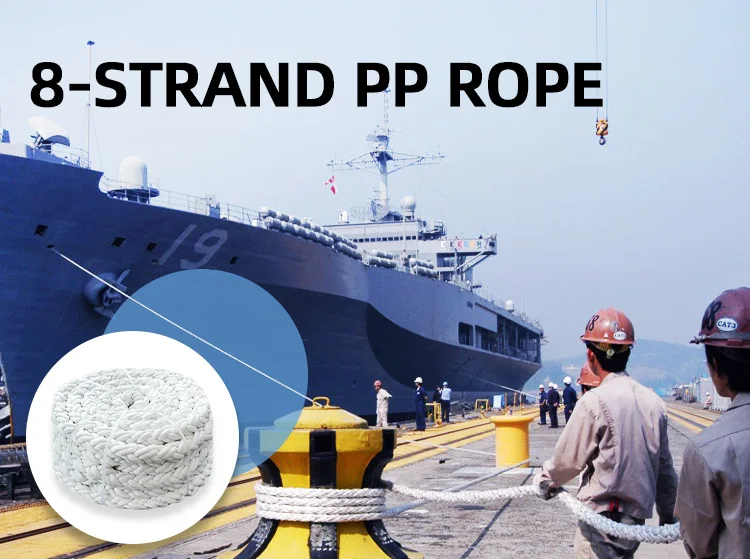 Polypropyleen 8-strengs Marine Danline Plastic Boottouwen fabriek