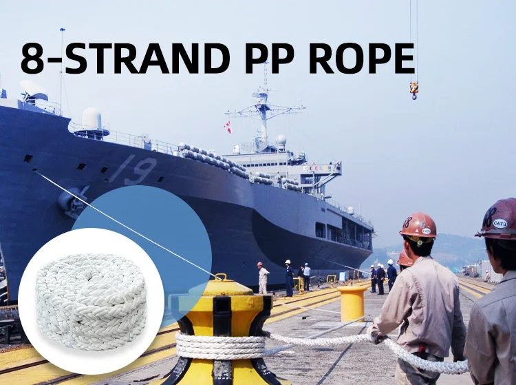 Pabrik Tali Perahu Plastik Polypropylene 8 Strand Marine Danline