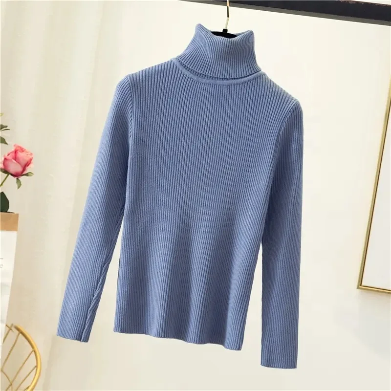 Women Casual Long Sleeve Sweaters Crew Neck Solid Color Soft Ribbed Knitted Oversized Pullover Loose Fit Jumper