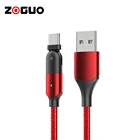 OEM Quality Aluminum 3A 2.0 USB Data Sync Charger 180 Rotation Cable Charging Cord