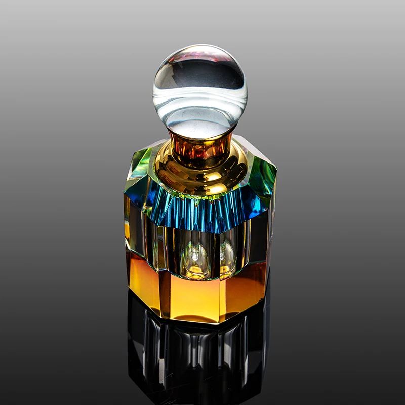 product small bridge new product 3ml cheap customizable glass empty bottle fashionable appearance crystal perfume bottle-9