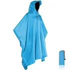 Rain Polyester Coated PU Unisex Rain Poncho For Sale