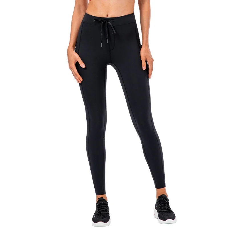 Custom Drawstring Workout Tights High 