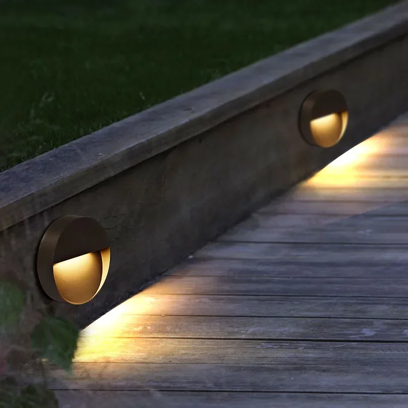 Waterproof Modern Garden Lighting Outdoor Led Wall Light Step Light