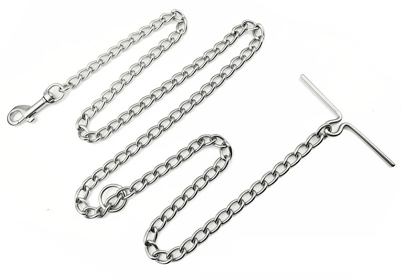 2MM /2.5MM/3MM Stainless Steel Integrated Dog Chain Dog Leash Dog Collar Set for Dog Walking
