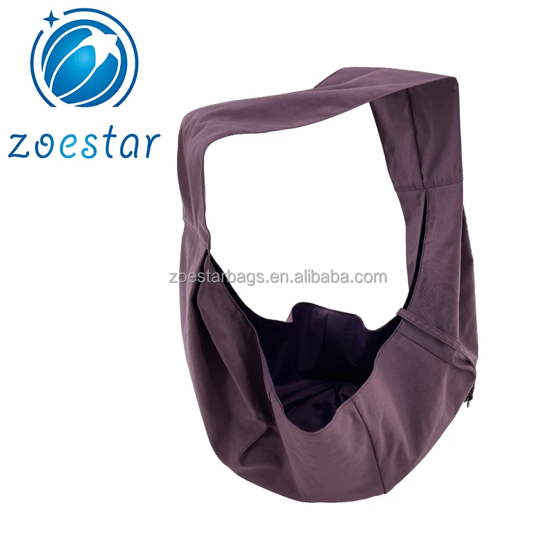 Portable Canvas Pet Sling Bag Small Dog Cat Carrier Chest Bag Shoulder Bags for Outdoor Travel