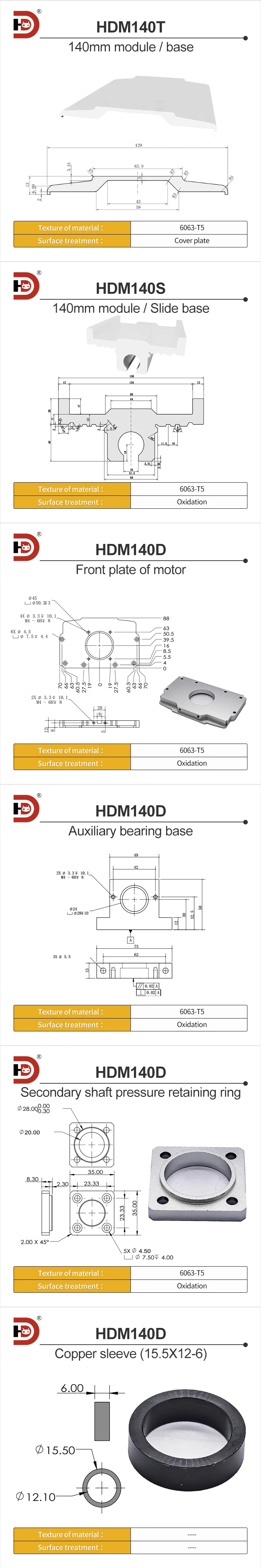 140mm Wide Module Aluminum Profile Linear Module Linear Motion Platform Slider Automated Robotic Arm Aluminum Material supplier