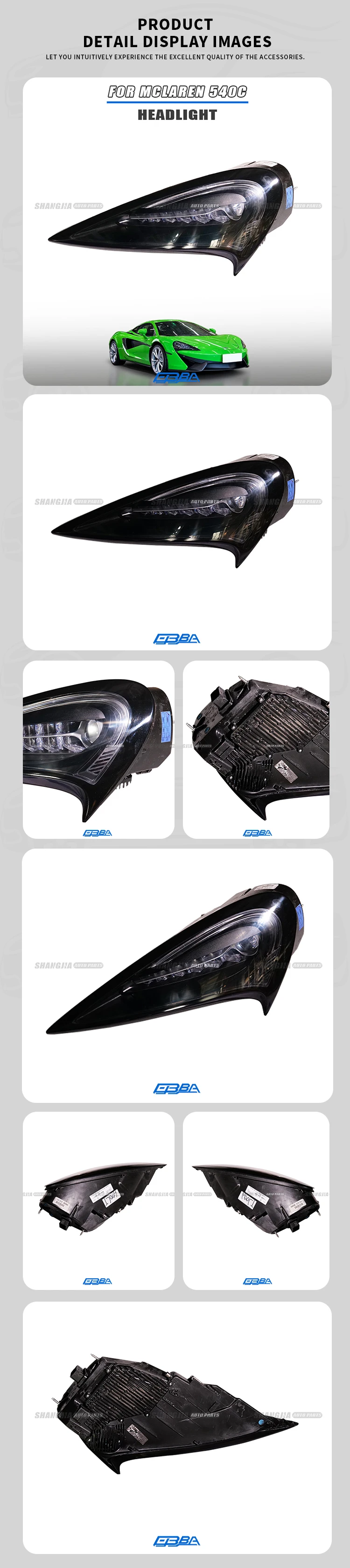 Big Power Headland Left And Right Headlight For McLaren 540 OE 13A3753CP 13A3752CP factory