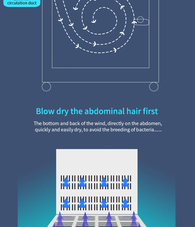 Eco-Friendly Automatic Voice Intelligent Silent Pet Dryer Dog Hair Dryer Beauty Blowing Hair Drying Box for Cat Dog Dry Room