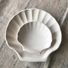 Melamine Dishes Hot Selling Melamine Irregular Shell Shaped Unbreakable Small Size Dish Plate For Wedding Hotel Dinner