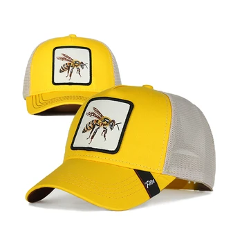 Custom 5 Panel Basic Animal Hat Men's Mesh Trucker Cap Gorras 3D Embroidery Premium Outdoor Sports Cap Baseball