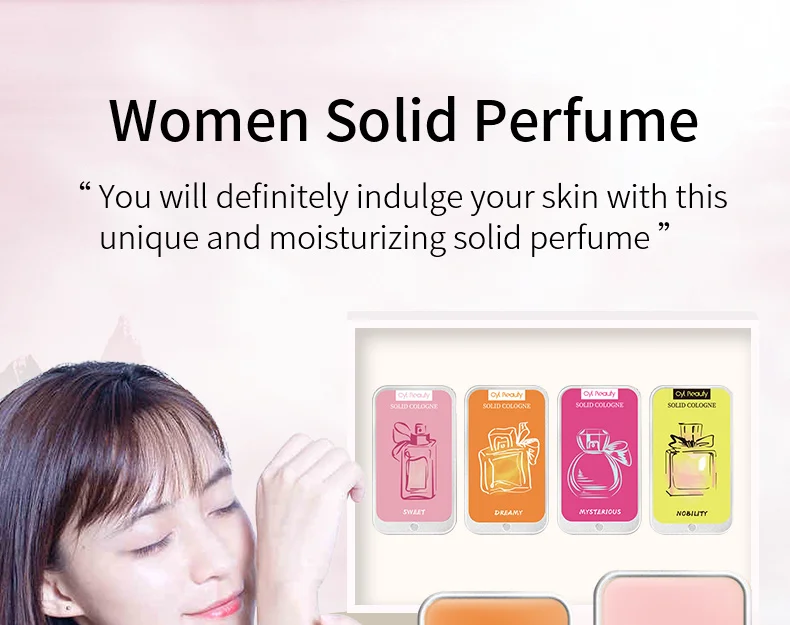 Private Label Long Lasting Solid Cologne Solid Perfume Fragrance Gels