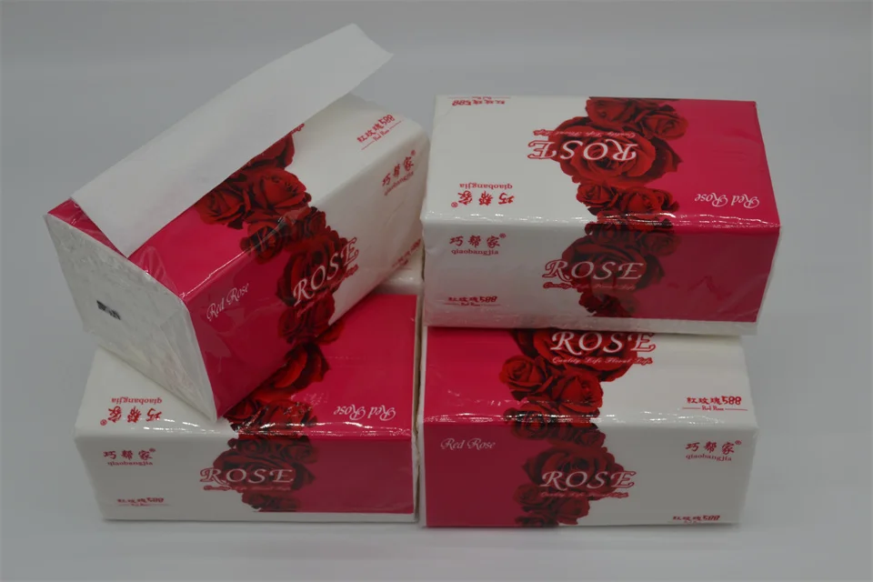 Custom 2/3/4ply Soft Pack Good Quality Facial Tissue Paper Made From By