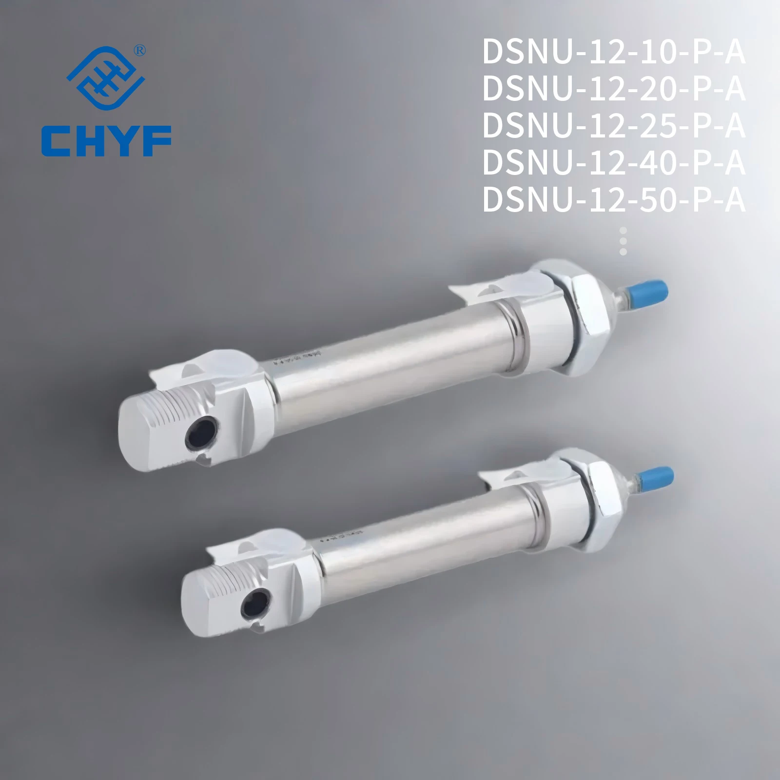product chyf dsnu series iso 6432 round cylinder double acting self adjusting cushioning extensive accessories386-6