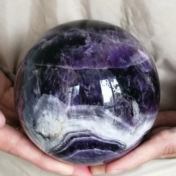 Natural Large Crystal Ball Sphere Dream Amethyst Ball For Healing Decoration