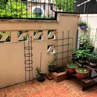 Plant Support Bracket Climbing Grow Cage With Adjustable Rings For Flowers Fruit Garden Plant