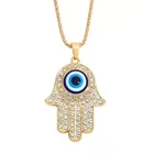 Necklace Necklaces Hamsa Hand Necklace Custom Copper Zircon Fatima Hamsa Hand Pendant Necklace