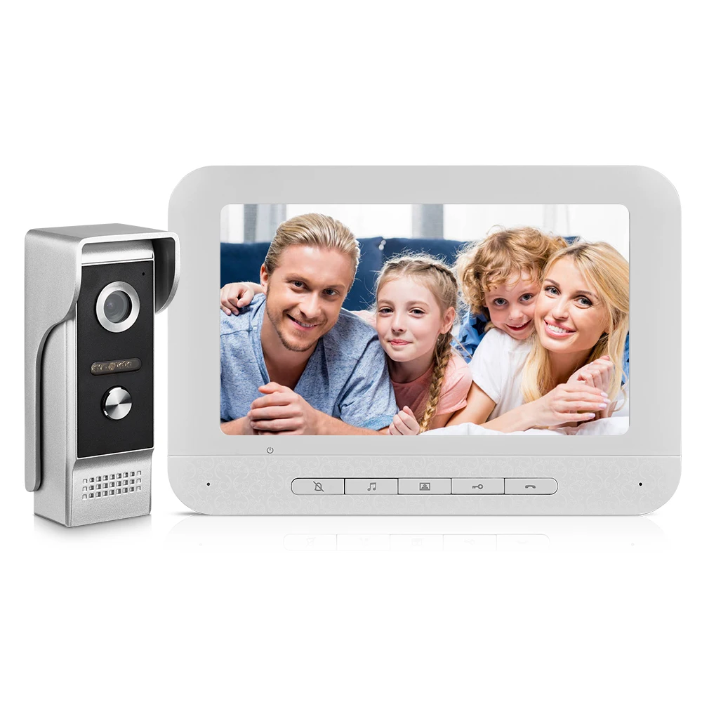 Video Intercom Lobby Unit 4-Button Door Camera for 4-wire video doorphones