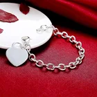 Silver Bracelet Wholesale Women Copper Jewelry Custom Silver Metal Blank Plated Silver Bangle Bracelet