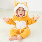 Baby Baby Clothes Practical Factory Made Warm Soft Fluffy Thickening Animal Clothes Baby Rompers