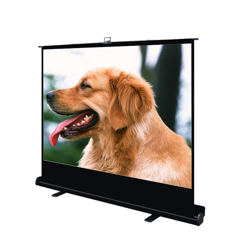 Portable Floor Pull Up Projector Screen 