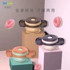 Baby 2021 New Design Hot Sale Cute Doughnut Baby Suction Bowls Stainless Steel Bowl With Lid