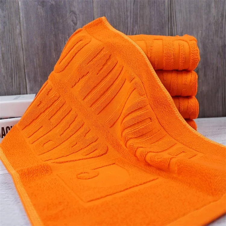 cotton bath towel embossed logo cotton jacquard towels