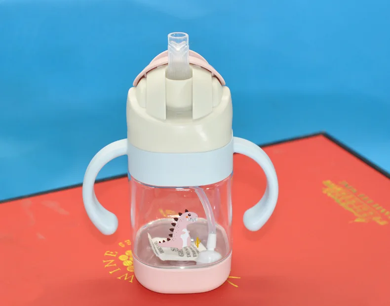 200ML Baby Feeding Drinkware Straw Cup Baby Learning Feeding