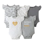 Cotton Baby Clothes Cotton Wholesale Newborn Baby Clothes Short Sleeves Baby Cotton Romper Set