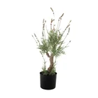 Lavender New Design Indoor Faux Plastic Lavender With Trunk Artificial Lavender In A PE Pot