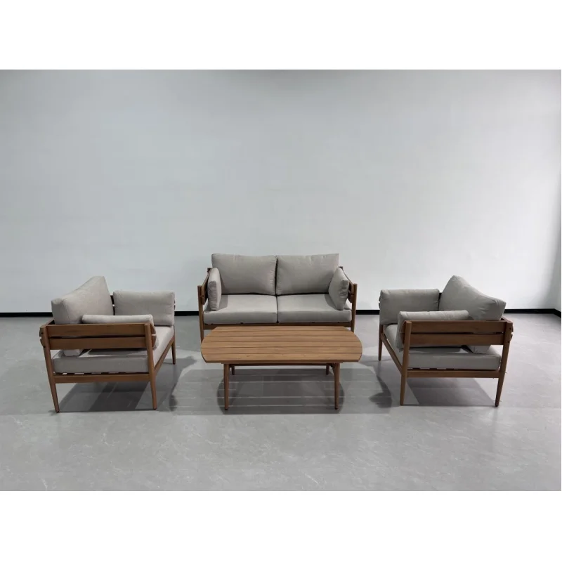 product 2025 all weather aluminium patio sofa set curved design durable for garden-2
