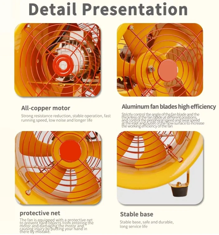 Axial Flow Fan, 600mm, Explosion-Proof, Portable - detail 12