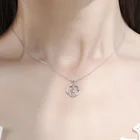 Accessories 2021 New Moonstone Feather Necklace Female Light Luxury Niche Design Clavicle Accessories