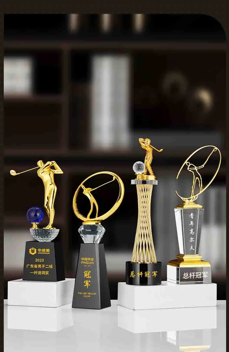 product trophies manufacturer customized golf crystal trophy metal gold awards for sport souvenir-31